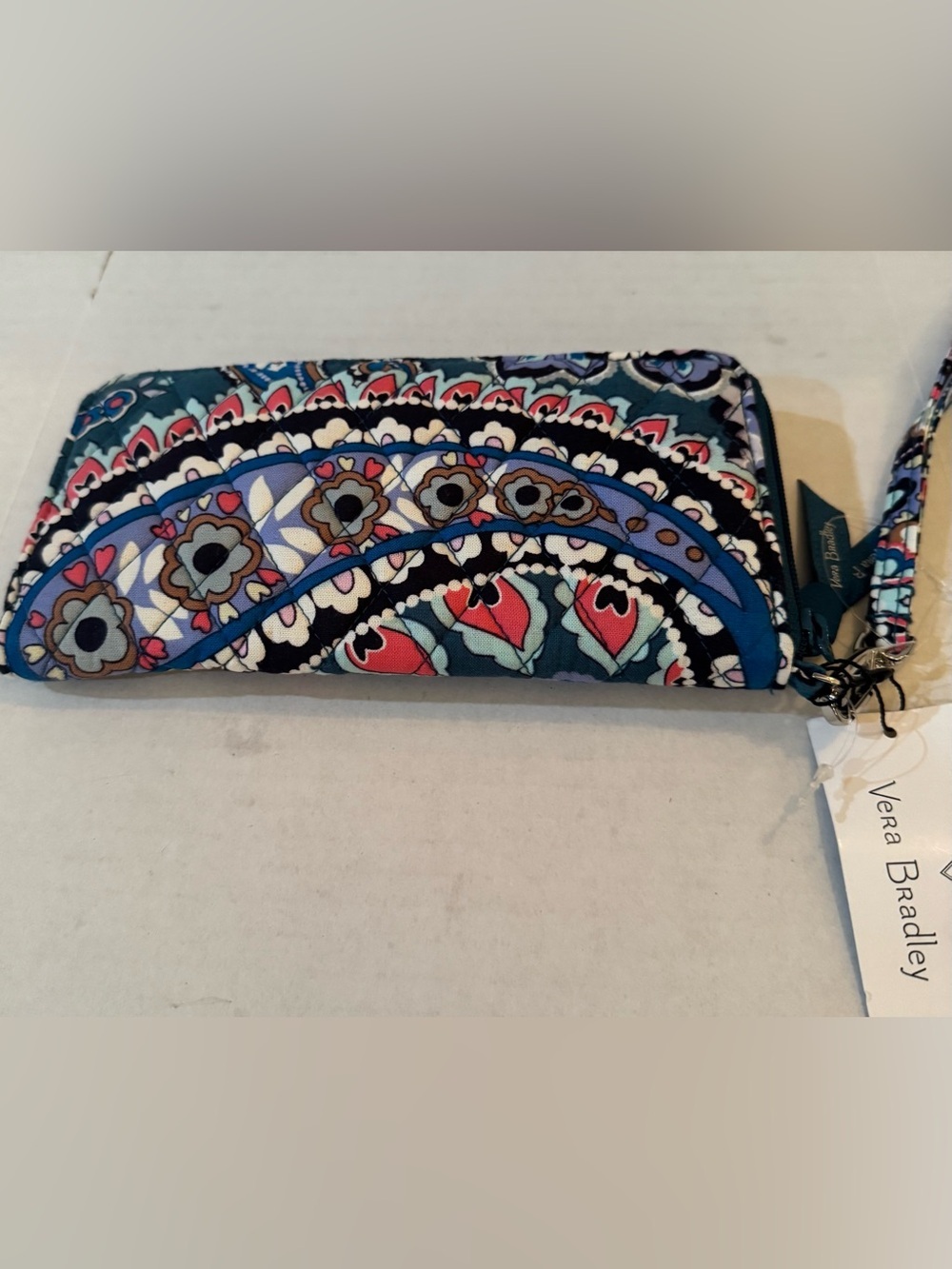 Vera Bradley RFID Wristlet Wallet Haymarket Paisley Jewel Accordion Style - Picture 2 of 10